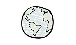 Planet earth icon